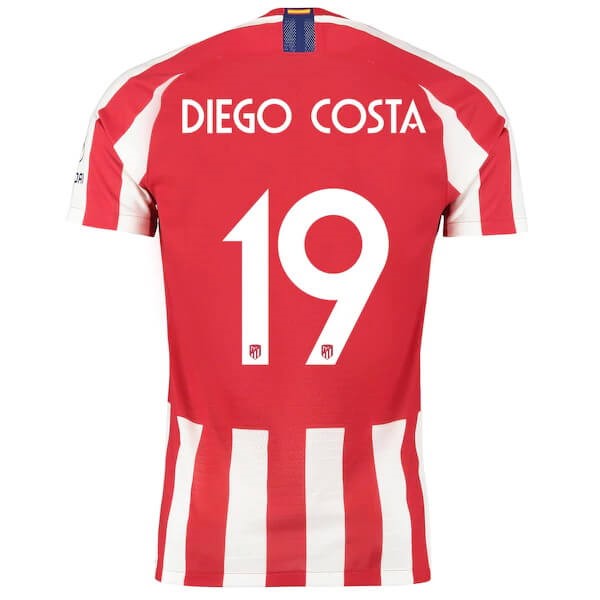 Tailandia Replicas Camiseta Atletico Madrid NO.19 Diego Costa 2019/20 Rojo